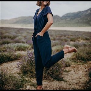 Piper & Scoot Jasper Wrap Jumpsuit in Olive